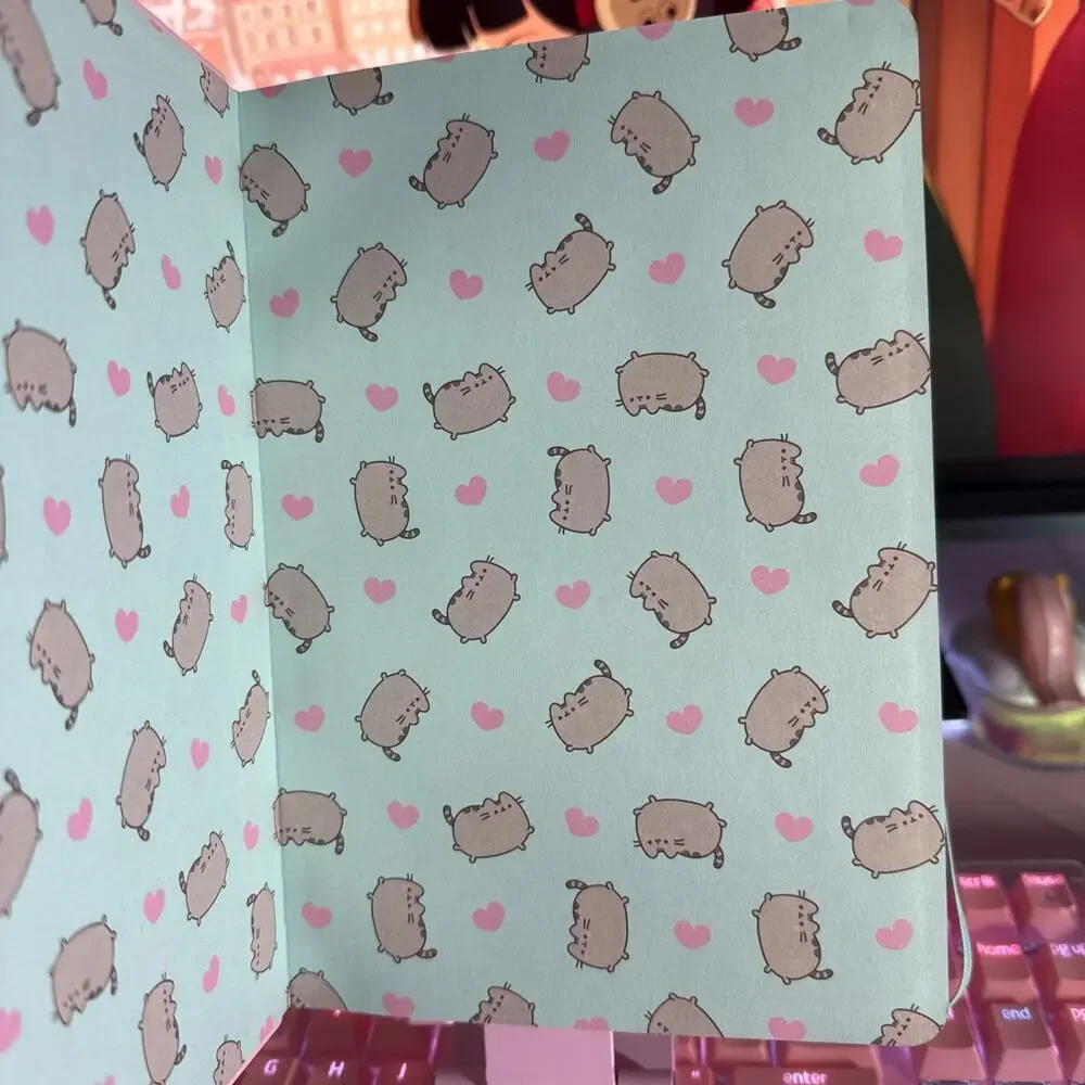 Pusheen Notebook Hi Pink Lined Journal Diary 160 Pages 2025 Casebound Elastic